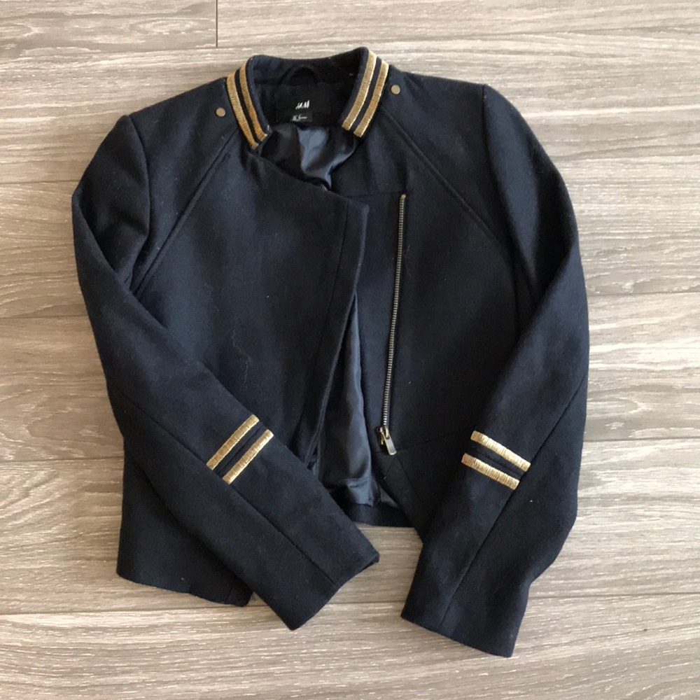 H&M Jacket in Navy Blue, worn once
